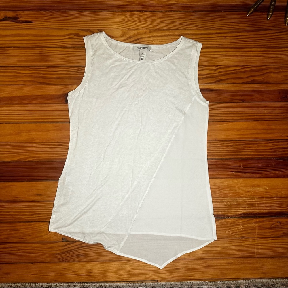 White House Black Market White Tank Top - Size Small